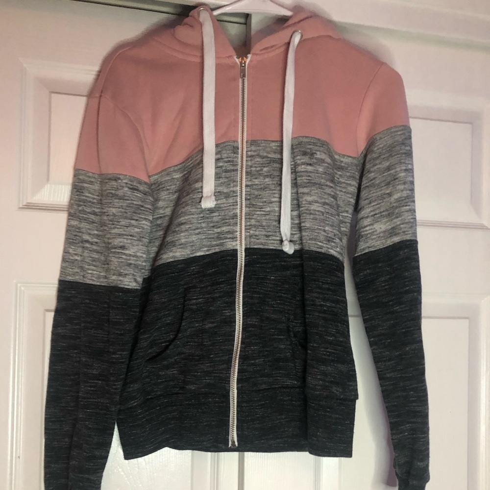 multi colored zip up!